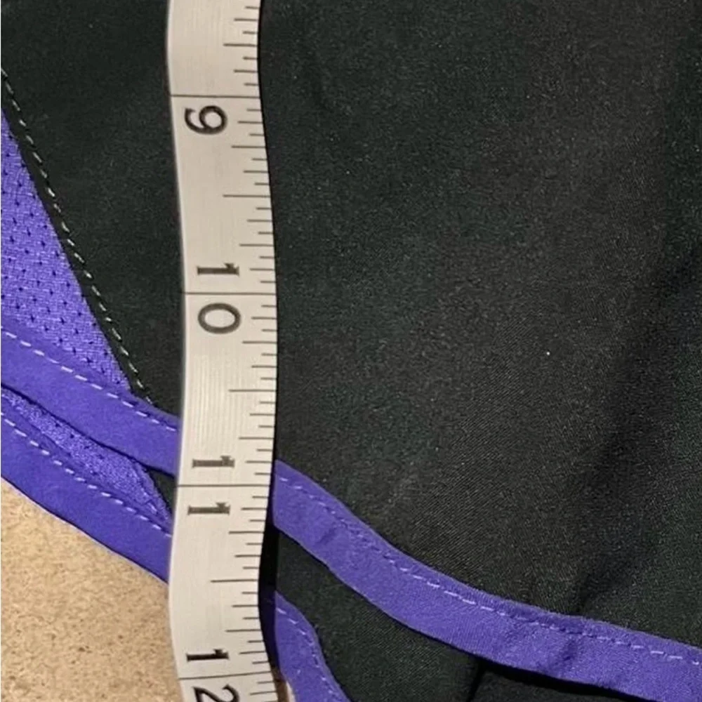 Nike Women’s Black & Purple Dri-Fit Running Shorts Size Medium Activewear